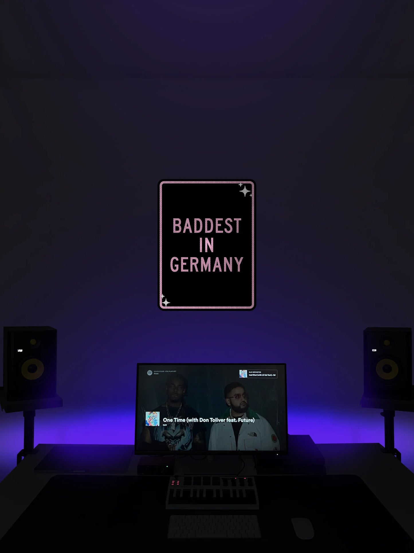Baddest in Germany Streetsign