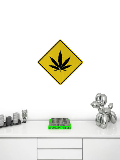 Cannabisblatt Streetsign