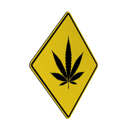 Cannabisblatt Streetsign