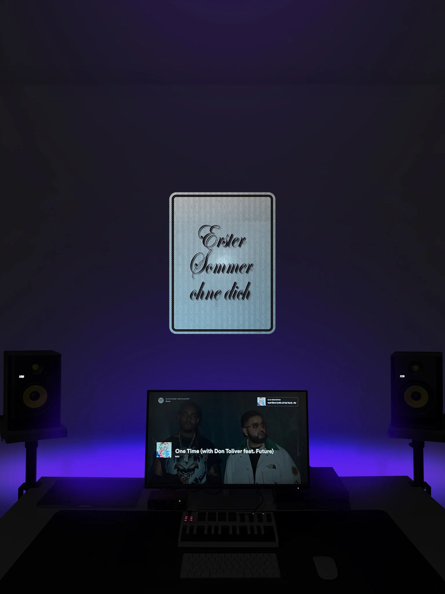 Erster Sommer ohne dich (Blau) Streetsign