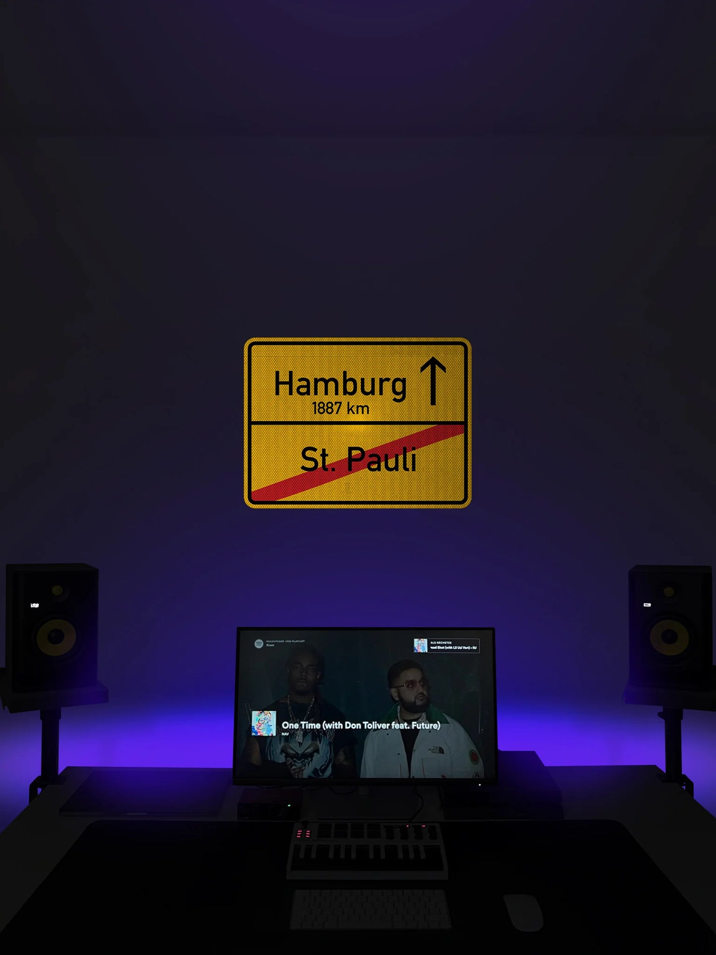 St. Pauli X/ Hamburg Streetsign