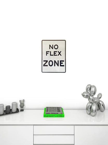 NO FLEX ZONE Streetsign