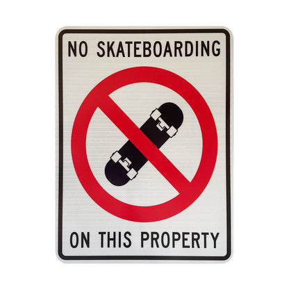 No Skateboarding Streetsign
