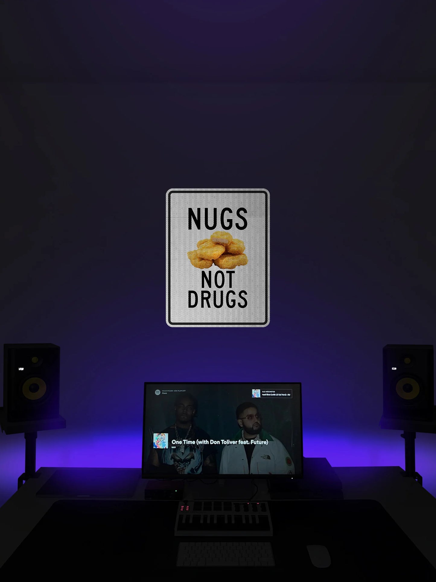 Nugs not Drugs Streetsign
