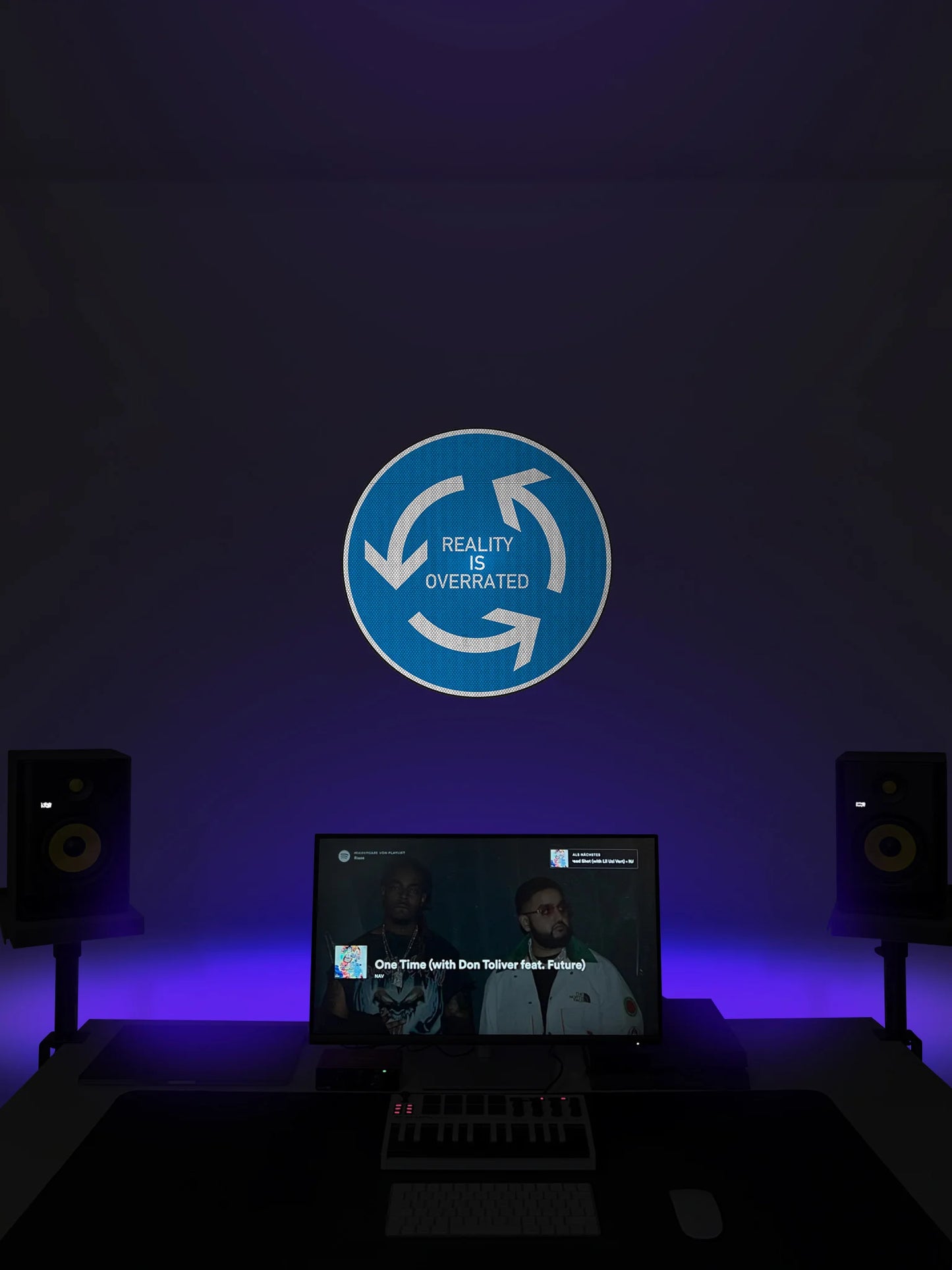 Bad Habits Street Sign