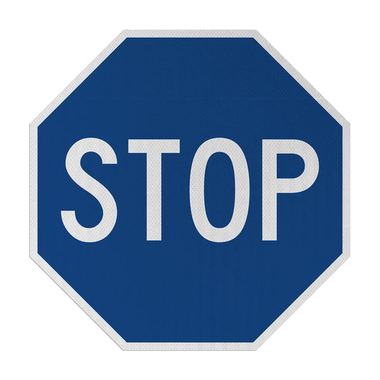 Blue Stopsign