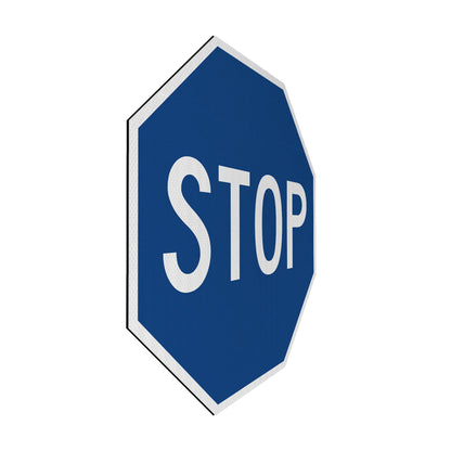 Blue Stopsign