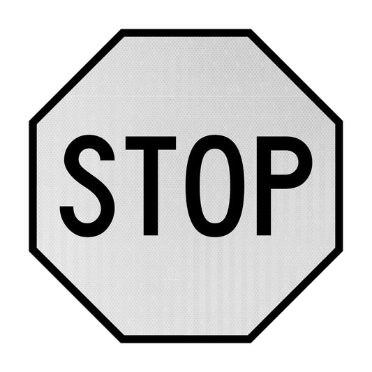 White Stopsign
