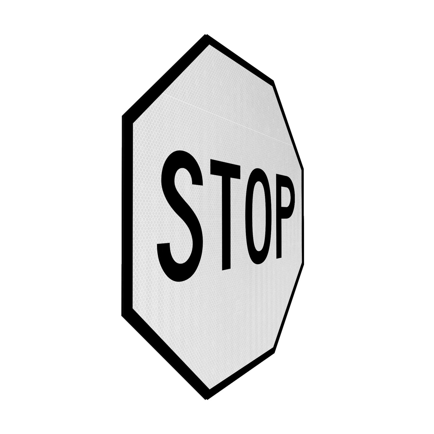 White Stopsign
