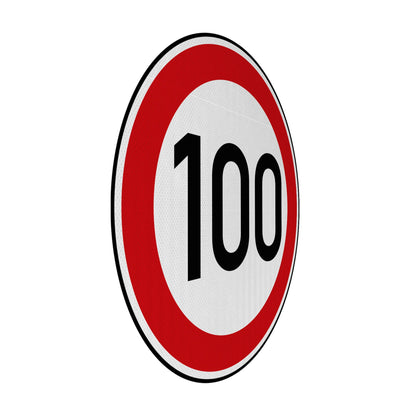 Tempolimit 100 Streetsign