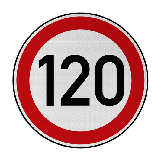 Tempolimit 120 Streetsign