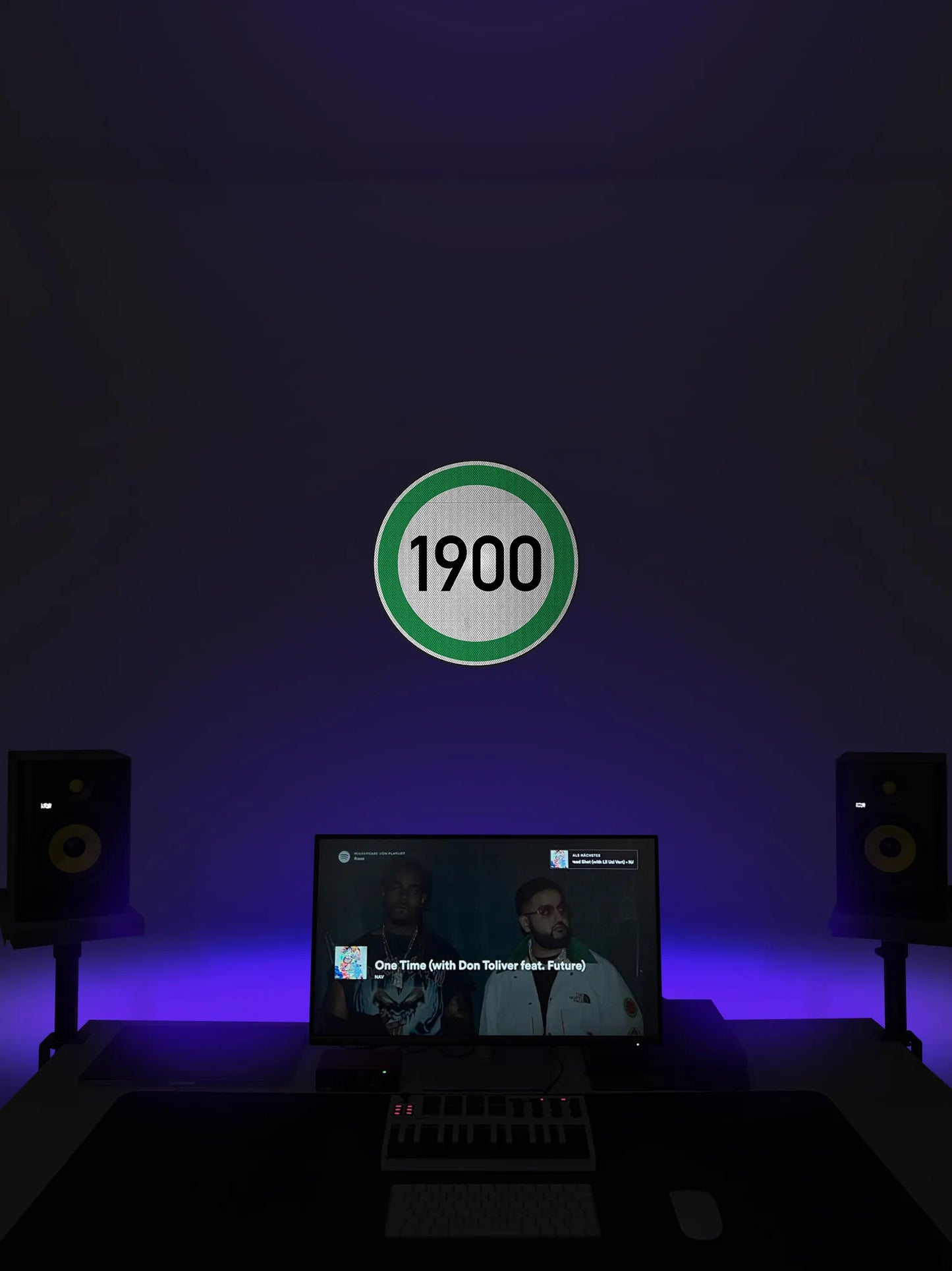 Tempolimit 1900 (Mönchengladbach) Streetsign