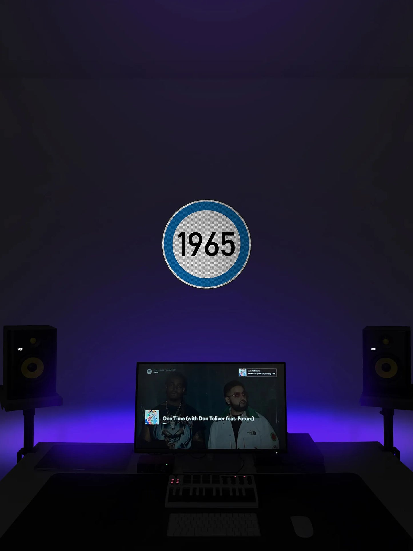 Speed limit 1965 (Magdeburg) Streetsign