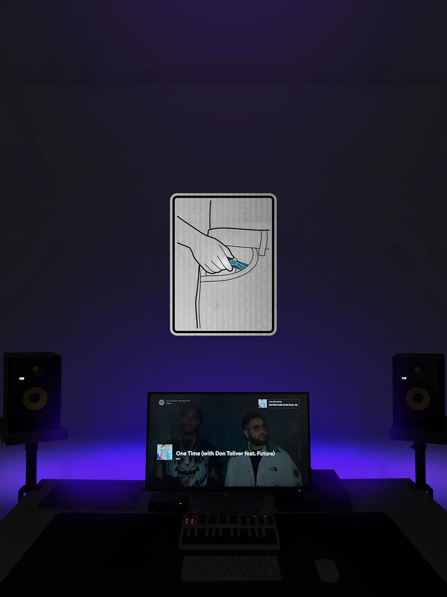 Waves in den Jeans (Blau) Streetsign