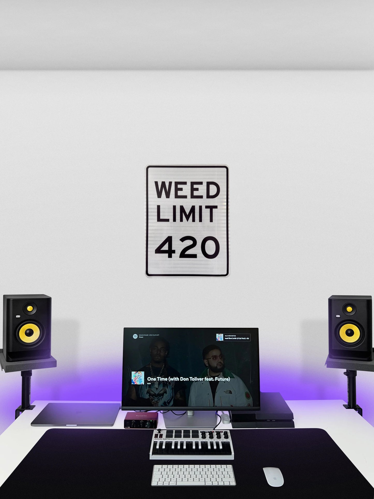 Weed Limit 420 Streetsign