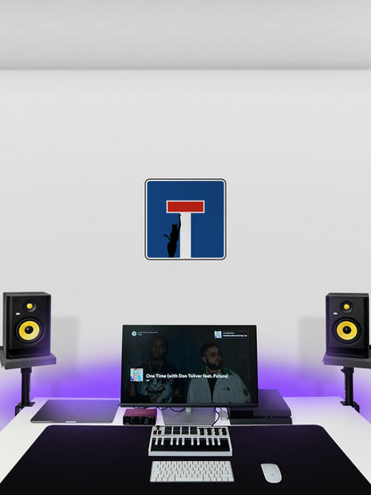 Black Toe Street Sign