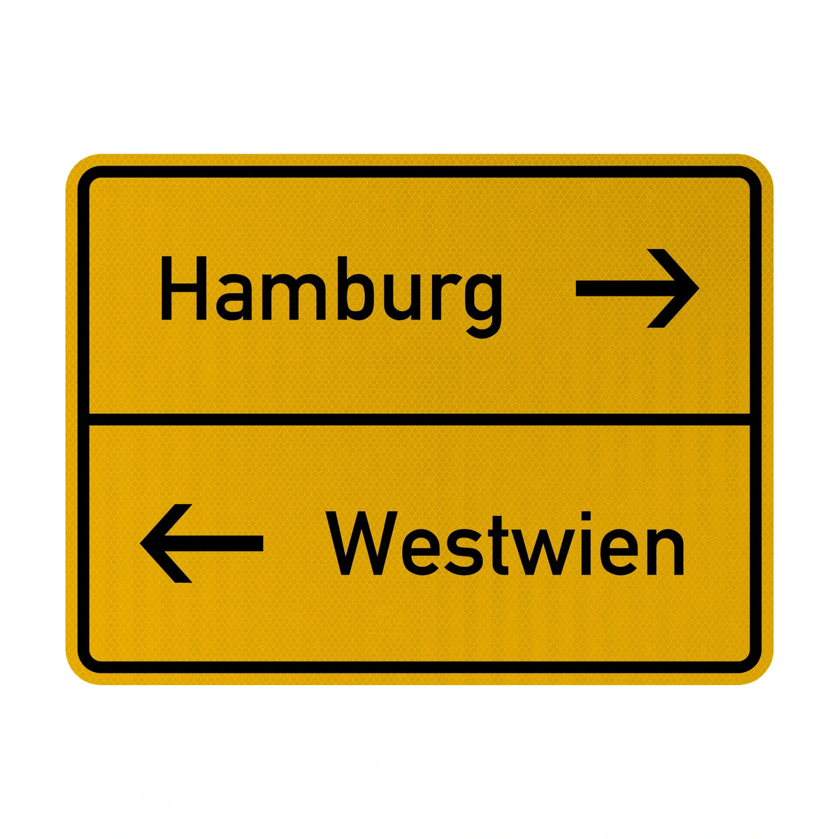 Hamburg/Westwien Streetsign