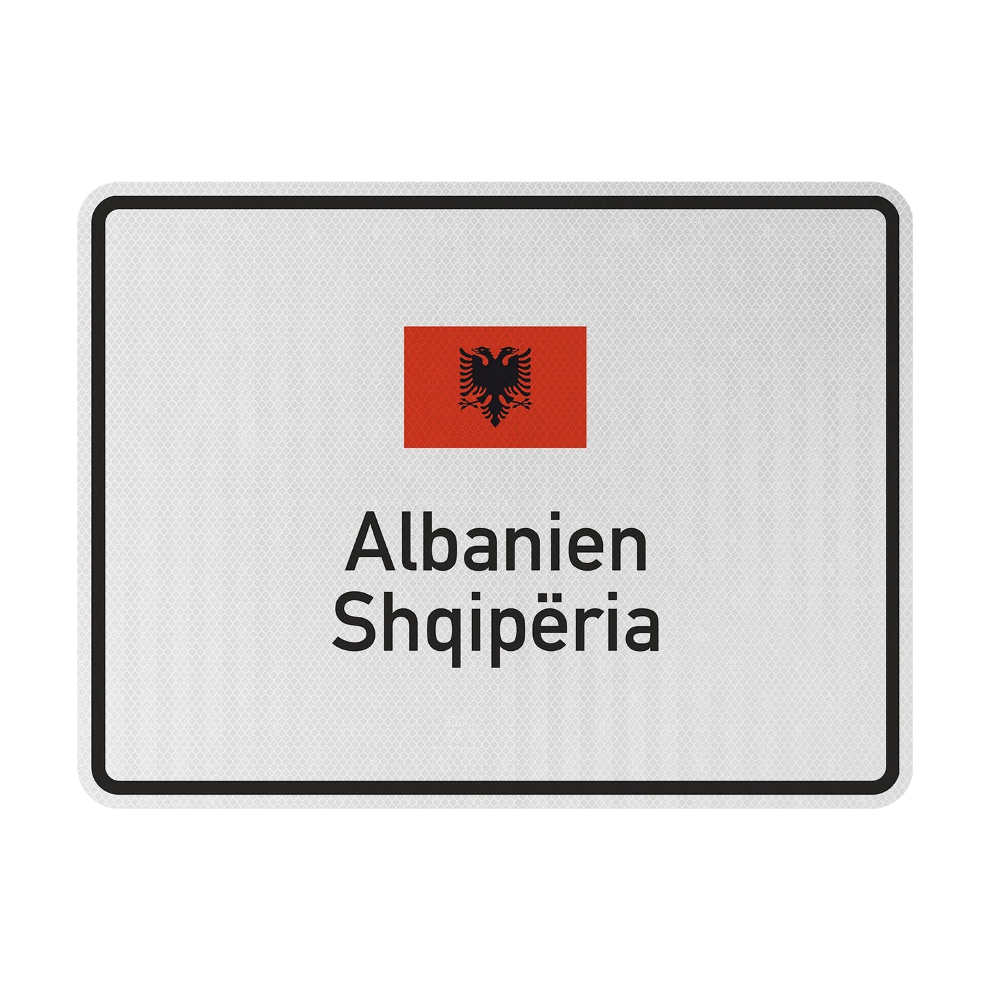 Albanien Streetsign