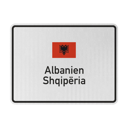Albanien Streetsign