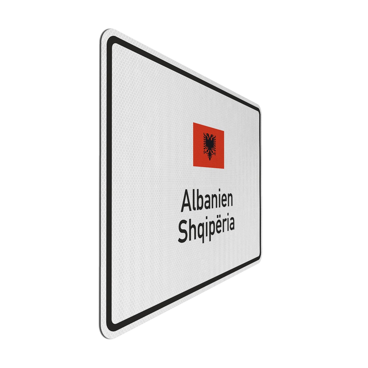 Albanien Streetsign