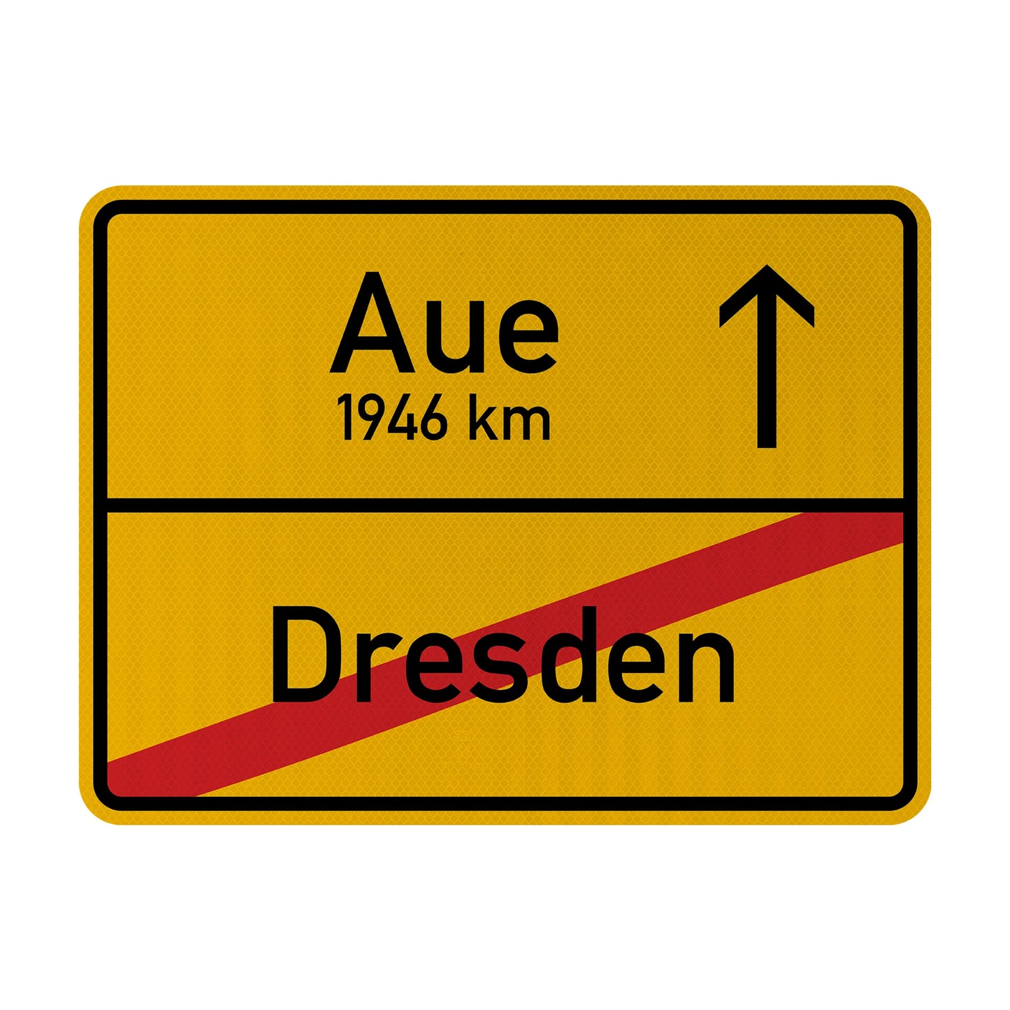 Dresden X/ Aue Streetsign