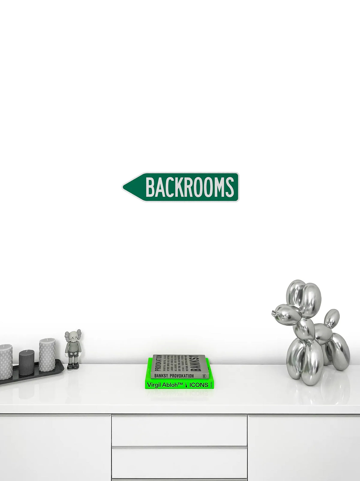 Back Rooms Sign Backrooms Streetsign – Signed