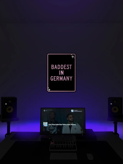 Baddest in Germany Streetsign
