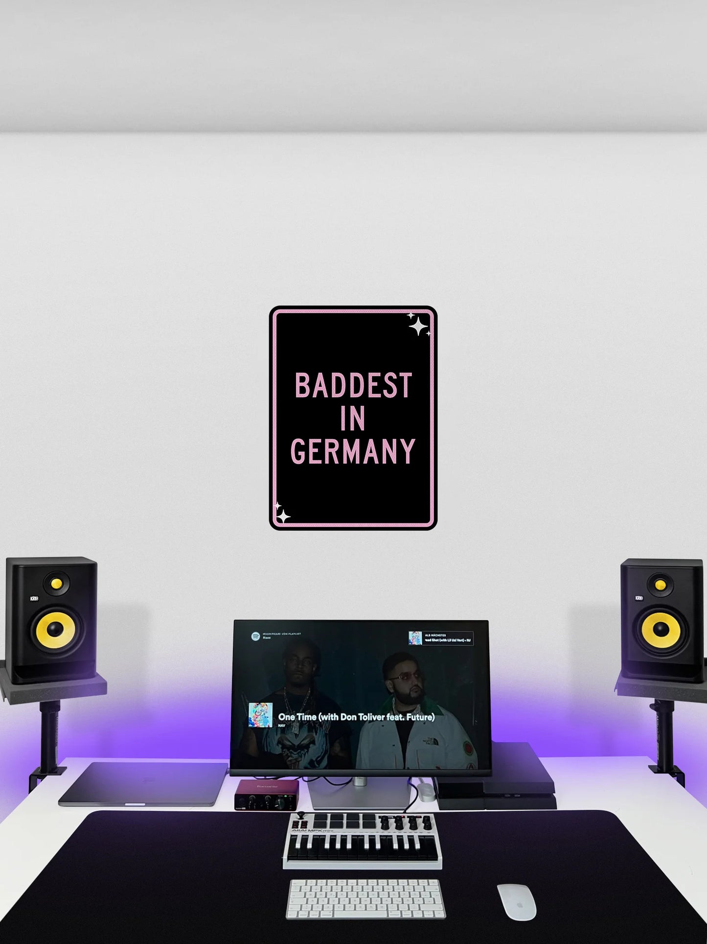 Baddest in Germany Streetsign