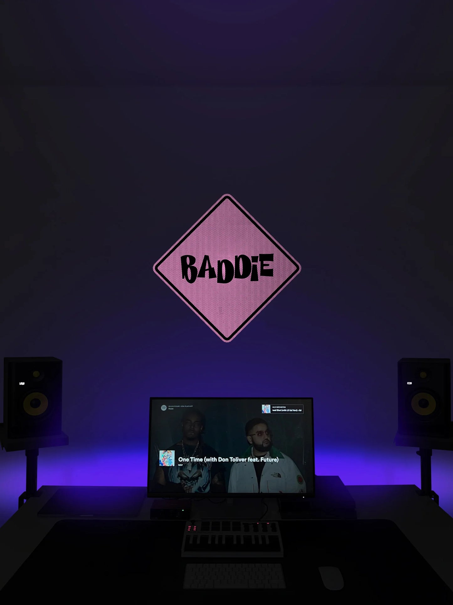 Baddie (black Version) Streetsign