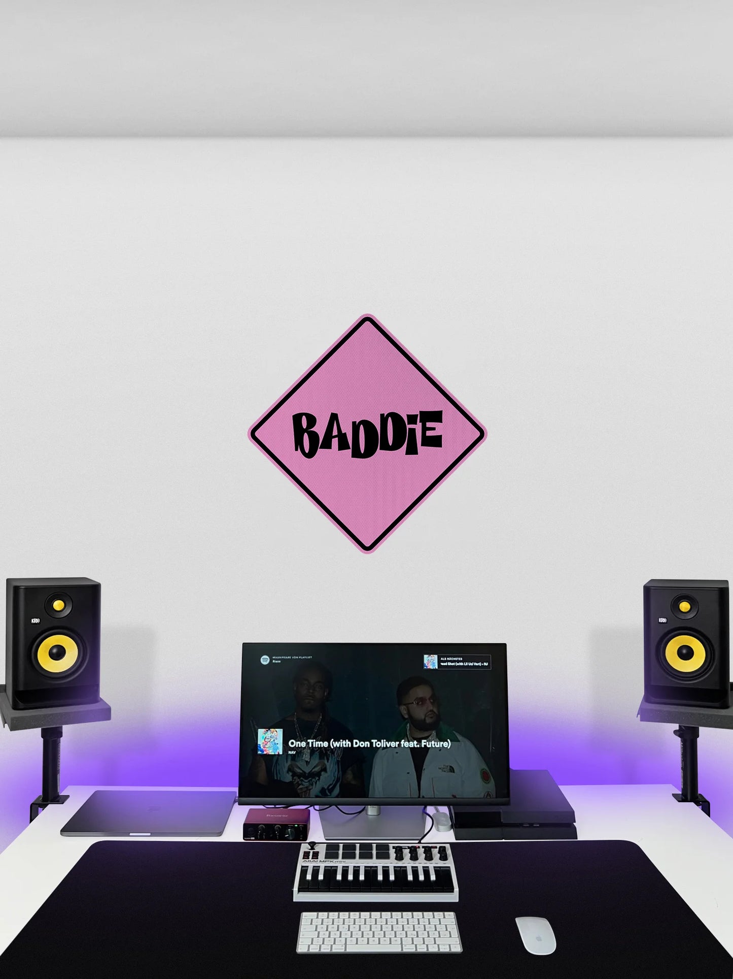 Baddie (black Version) Streetsign