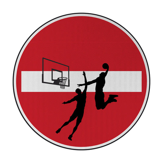 Basketball Dunk Streetsign
