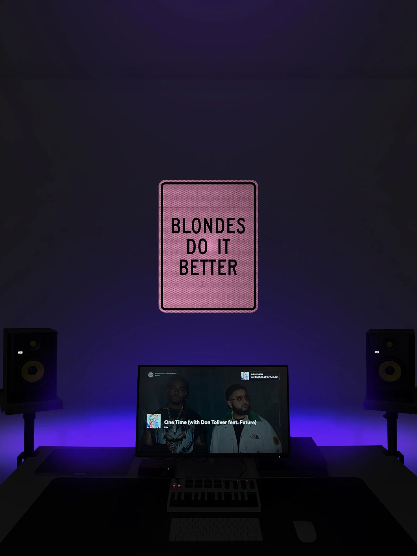 Blondes do it better Streetsign