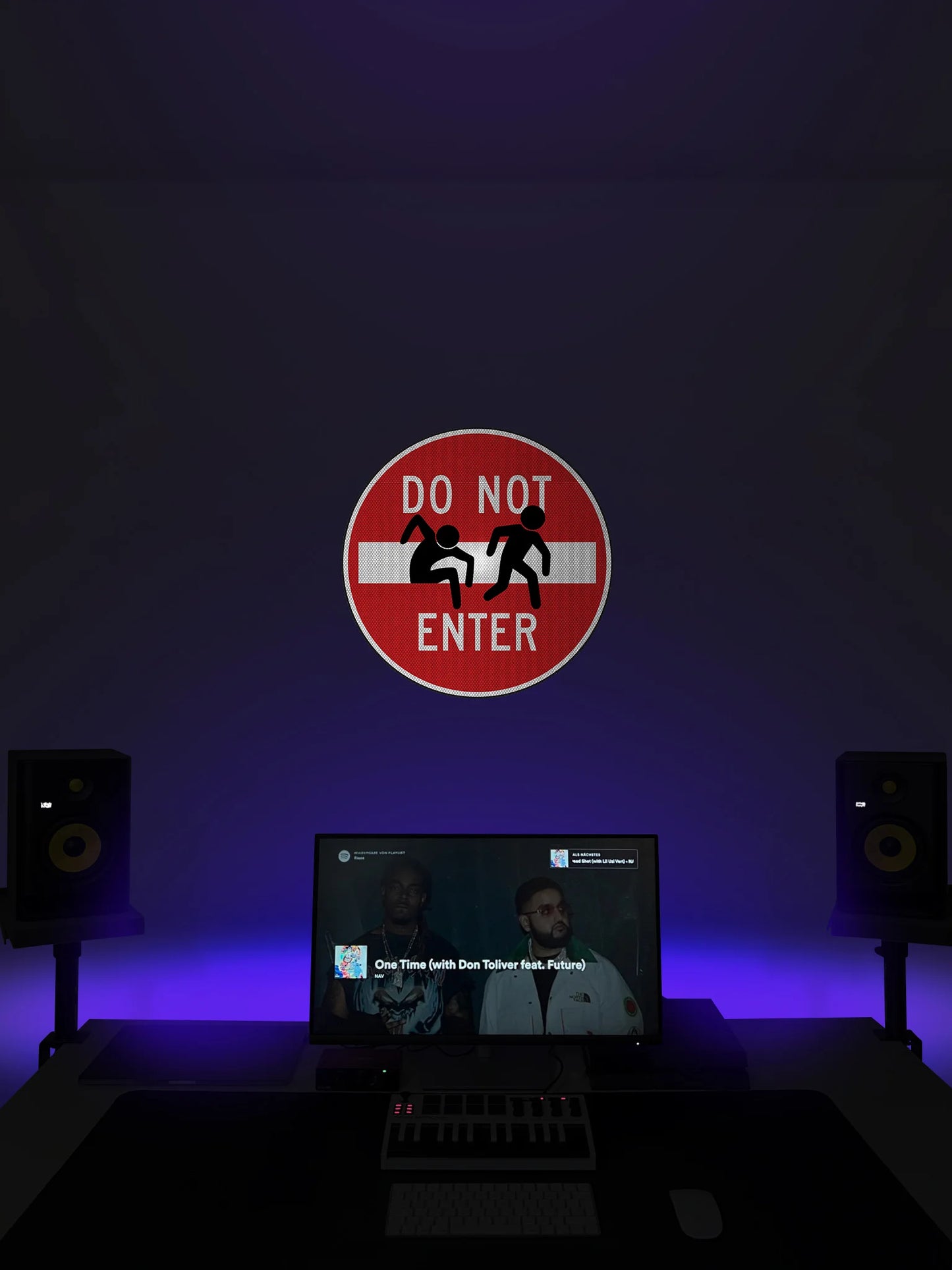 Bad Habits Street Sign