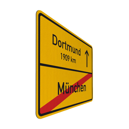 München X/ Dortmund Streetsign