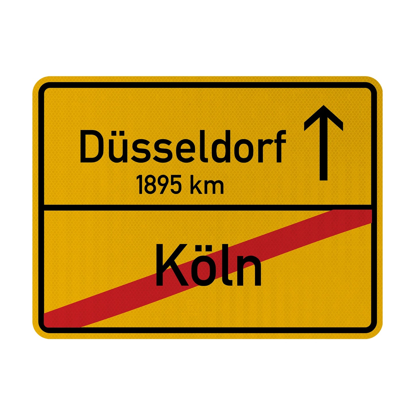 Köln X/ Düsseldorf Streetsign