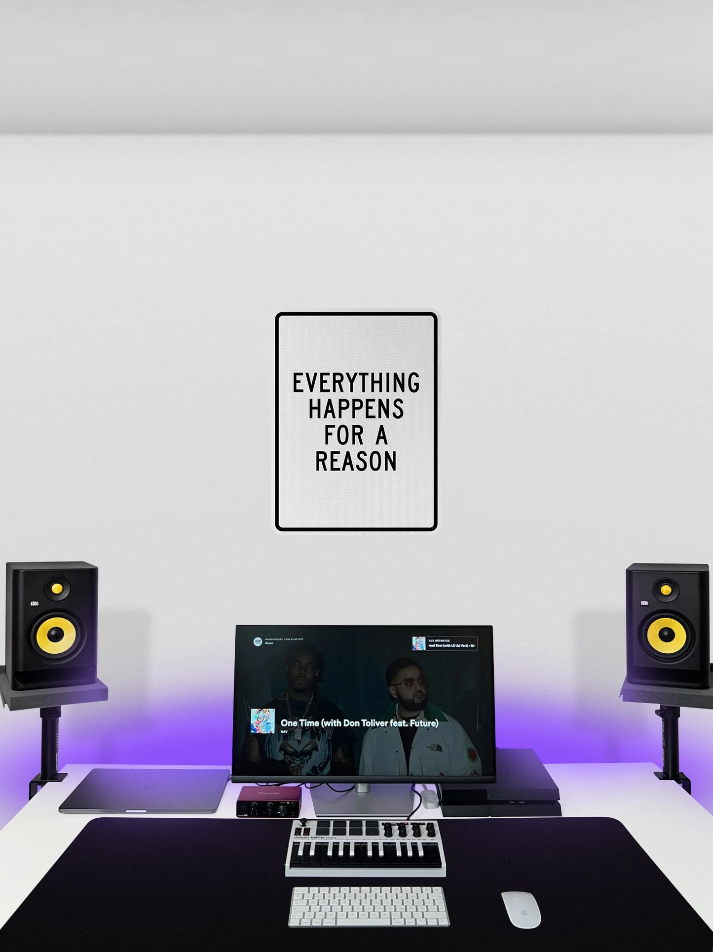 Everything happens for a reason Streetsign