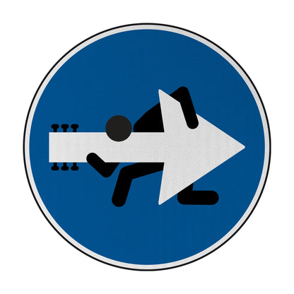 Guitarist Streetsign