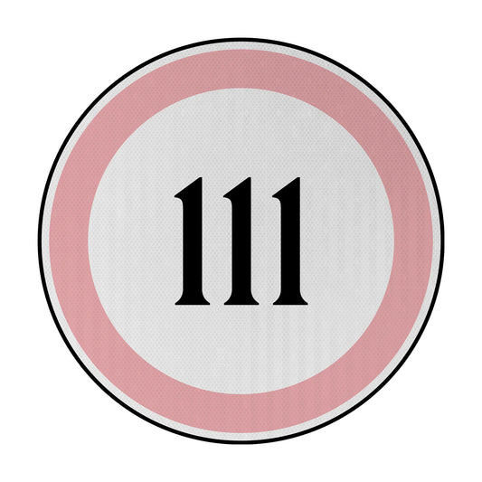 Tempolimit 111 Streetsign