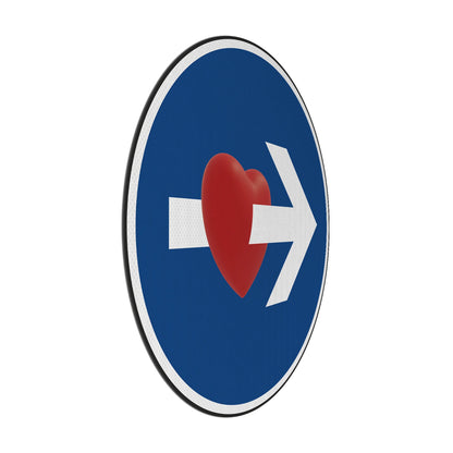 Heart Arrow Streetsign