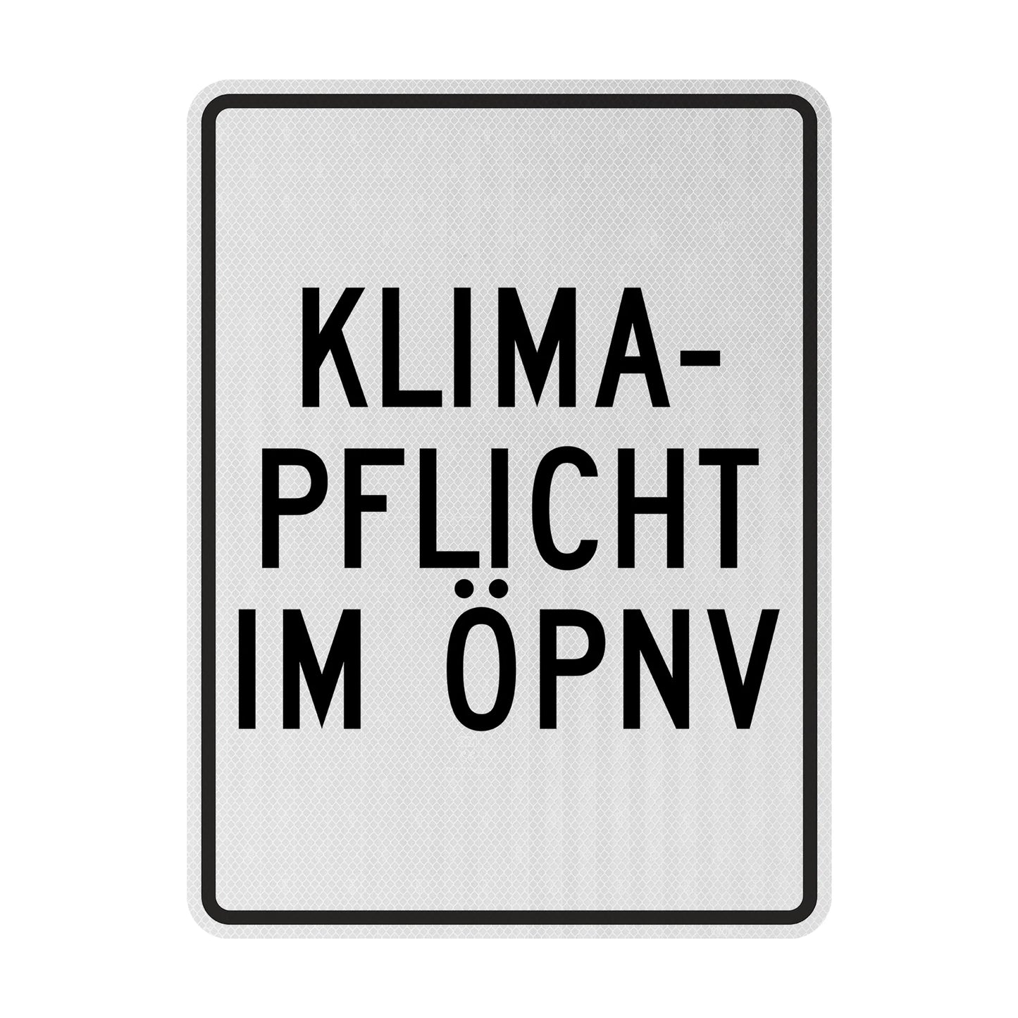 Climate obligation street sign