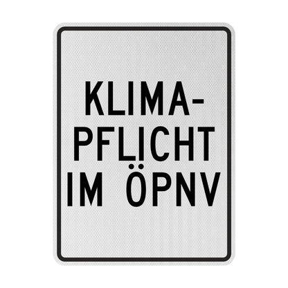 Climate obligation street sign