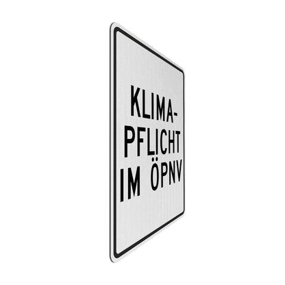 Climate obligation street sign