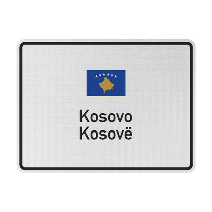 Kosovo Streetsign