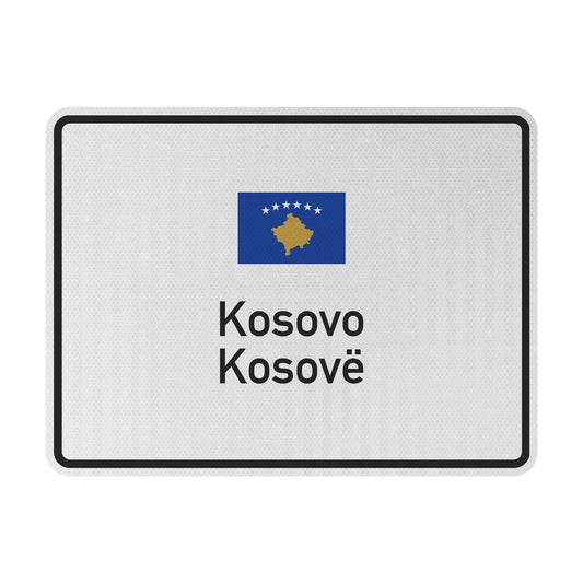 Kosovo Streetsign