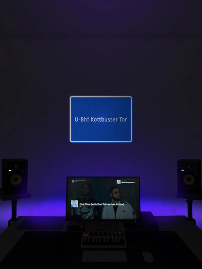 Mehringdamm subway station street sign