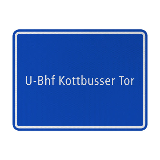 Mehringdamm subway station street sign