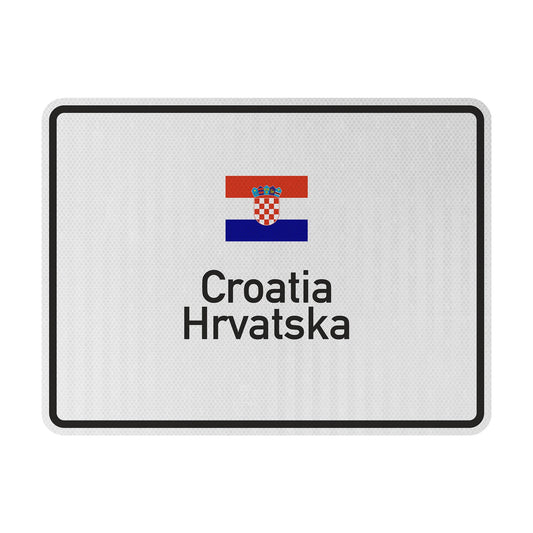 Kroatien Streetsign