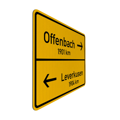Leverkusen/Offenbach Streetsign
