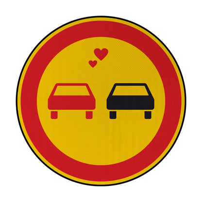 Loving cars Streetsign