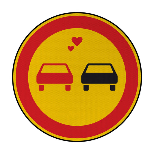 Loving cars Streetsign